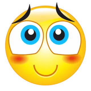 🙄 Émoji, Smiley, Dessin animé, Mignon, Joyeux whatsapp sticker