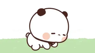 🍩 panda, animal, cute, sleepy, cartoon telegram sticker