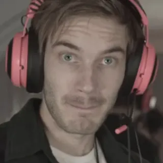 😳 PewDiePie PewDiePie, YouTuber, gaming, internet personality, streamer telegram sticker