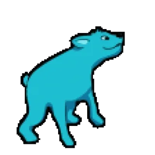 🕺 blue dog whatsapp sticker
