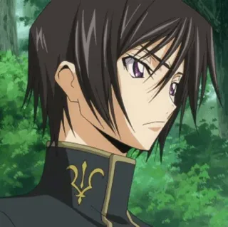 🥀 Lelouch Lamperouge Code Geass 애니메이션,  를르슈, 코드기아스, 캐릭터, 만화 telegram sticker