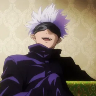🥡 Gojo Satoru Jujutsu Kaisen anime, gojo satoru, jujutsu kaisen, manga, character telegram sticker