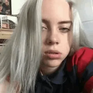 🥑 Billie Eilish billie eilish, sängerin, promi, musik, person whatsapp sticker