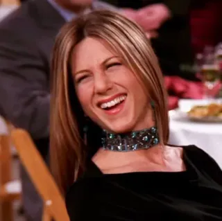 🤣 Rachel Green Friends Rachel Green, Friends, Jennifer Aniston, série télé, sourire, femme telegram sticker