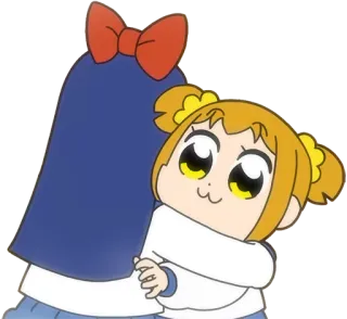 🤗 anime, hug, cartoon telegram sticker