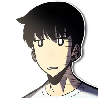 😒 anime, cartoon, manga, character telegram sticker