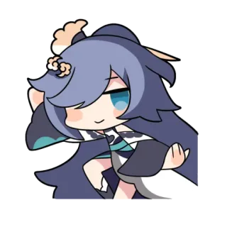 🥋 anime, cute, girl, cartoon telegram sticker