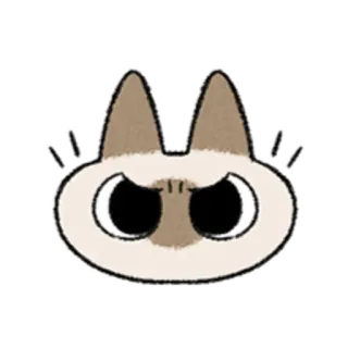 😺 gato, zangado, animal, adesivo, desenho animado, fofo telegram sticker
