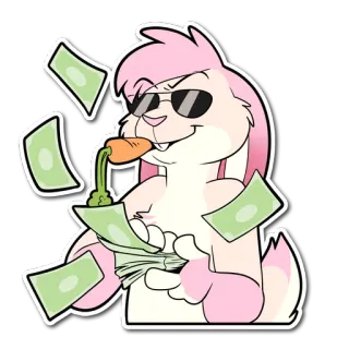 😎 Bunny whatsapp sticker