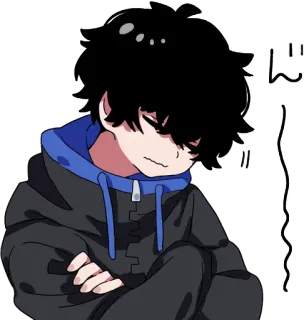 😕 んー Anime, Manga, Hoạt hình, Dễ thương, Buồn ngủ, Mệt mỏi telegram sticker