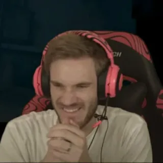 😈 PewDiePie PewDiePie, YouTube, streamer, gaming, internet personality telegram sticker