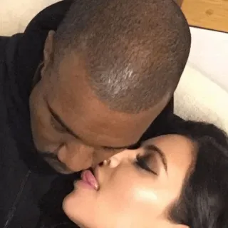 🧪 kissing, couple, affection, love whatsapp sticker