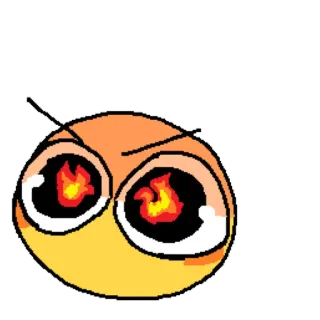 😡 Emoji, Fogo, Raiva, Irritado, Desenho animado, Emoção telegram sticker