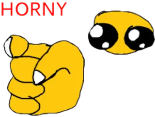 🥵 HORNY ofensivo, vulgar, gíria, rude whatsapp sticker