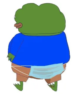 💩 Pepe Pepe żaba, Meme, Meme internetowy, Naklejka, Żaba, Kreskówka, Awatar telegram sticker