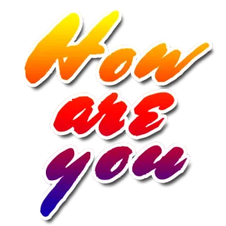 🤔 How are you salam, pertanyaan, apa kabar, berwarna, stiker whatsapp sticker