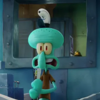 🐙 Squidward Spongebob Squarepants Squidward, Spongebob Squarepants, cartoon, character, mood, funny, cute telegram sticker