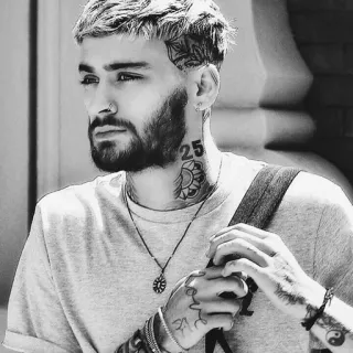 🌪 Zayn Malik 泽恩·马利克, 音乐家, 名人, 歌手, 纹身 telegram sticker