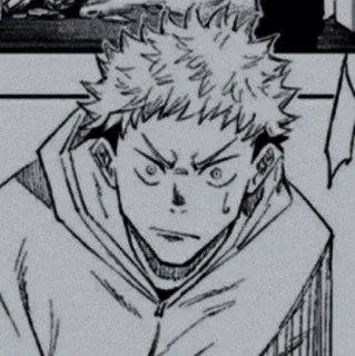 🌫 Yuji Itadori Jujutsu Kaisen anime, manga, jujutsu kaisen, yuji itadori, character, sticker whatsapp sticker