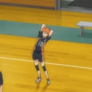 🍙 Hinata Shoyo Haikyuu!! hinata shoyo, haikyuu, anime, volleyball, character telegram sticker