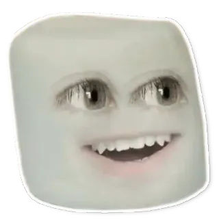😜 faccia, marshmallow, occhi, sorriso telegram sticker