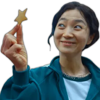 😀 @Harley_Stickers squid game, sweet, korean, netflix, candy, asian, star telegram sticker