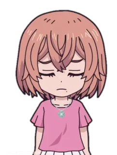 💫 Animé, Manga, Fille, Triste, Dessin animé, Chibi whatsapp sticker