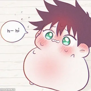 ⚪️ h-hi Kartun, Lucu, Merona, Anime, Anak laki-laki telegram sticker