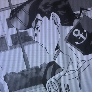 😠 Josuke Higashikata JoJo's Bizarre Adventure Anime, Manga, JoJo's Bizarre Adventure, Josuke Higashikata, Jangkar, Kartun telegram sticker