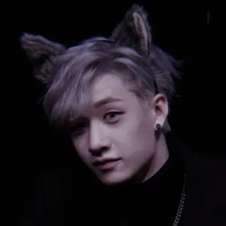 🀄️ orang, telinga, gaya rambut, potret, kpop, idola telegram sticker