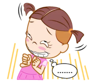 😬 ...... Dibujo animado, Chica, Triste, Llorando, Molesto, Expresión, Enfadado telegram sticker
