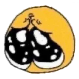 🥺 emoji, sedih, menangis, kuning, wajah telegram sticker
