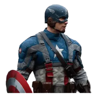😎 Captain America Captain America, Marvel, super-héros, comics, bouclier, personnage telegram sticker