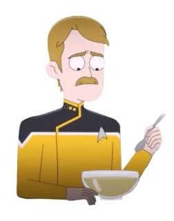 😔 Brad Boimler Star Trek: Lower Decks Star Trek, Lower Decks, Boimler, animado, desenho animado, série de TV, Paramount Plus telegram sticker