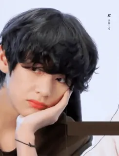 😕 V Kpop, Cantante, Ídolo, Chico, Guapo, V, BTS telegram sticker