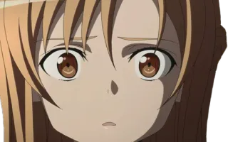 😐 Asuna Sword Art Online Anime, Garota, Personagem, Asuna, Sword Art Online telegram sticker