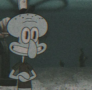 🧃 Squidward Spongebob Squarepants Squidward, Spongebob, Cartoon, Nickelodeon, Animated, Character, TV Show whatsapp sticker