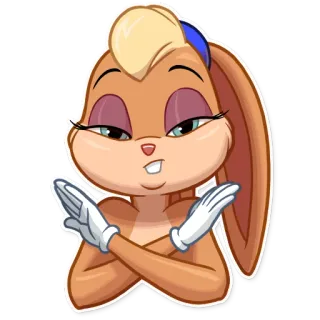 🙅‍♀️ Lola Bunny Space Jam dibujos animados, conejo, Looney Tunes, conejo telegram sticker