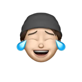 🕷 Emoji, menangis, tertawa, wajah, air mata whatsapp sticker