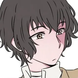 😕 Dazai Osamu Bungo Stray Dogs Anime, Manga, Dazai, Bungo Stray Dogs, Personnage telegram sticker