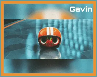 🌸 Gavin dziecko, chłopiec, kask, słodki, szczęśliwy whatsapp sticker
