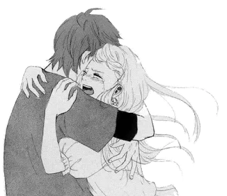 😭 Anime, Mangá, Triste, Chorando, Abraço, Emoções, Empático telegram sticker