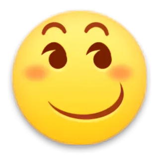 😊 Emoji, Uśmiech, Słodkie, Twarz, Szczęśliwy, Rumieniec telegram sticker