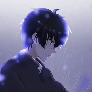 ❤️‍🔥 Anime, Manga, Con trai, Mưa, Chân dung, Nhân vật whatsapp sticker