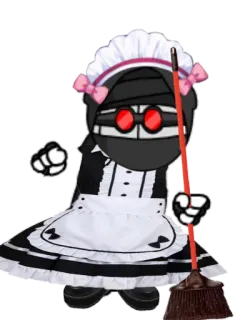 🧐 Hank J. Wimbleton Madness Combat madness combat, hank j wimbleton, maid, animation, newgrounds, character telegram sticker