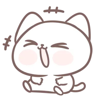 😹 gato, fofo, feliz, adesivo, animal telegram sticker