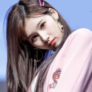 🍭 mujer, retrato, coreana, asiática, cabello, belleza telegram sticker