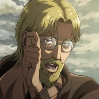 😎 Zeke Yeager Attack on Titan Anime, Ataque dos Titãs, Zeke Yeager, Personagem whatsapp sticker