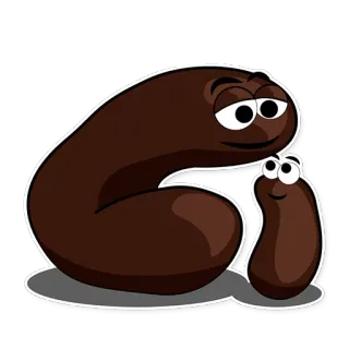 👪 dibujos animados, frijoles, comida, lindo, personajes telegram sticker