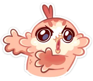 🤷‍♂ cartoon, angry, bird, cute, sticker telegram sticker